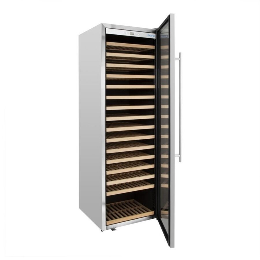 G-Serie Weinkühler 187 Flaschen Edelstahl Einzelzone 465 L
