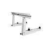 HorecaTraders Lacquered wall bracket - with crossbar - 550x375x800mm - 70+70kg