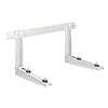 HorecaTraders Ms253 muurkonzole gelakt + traverse - 465x375x800mm - 70+70kg