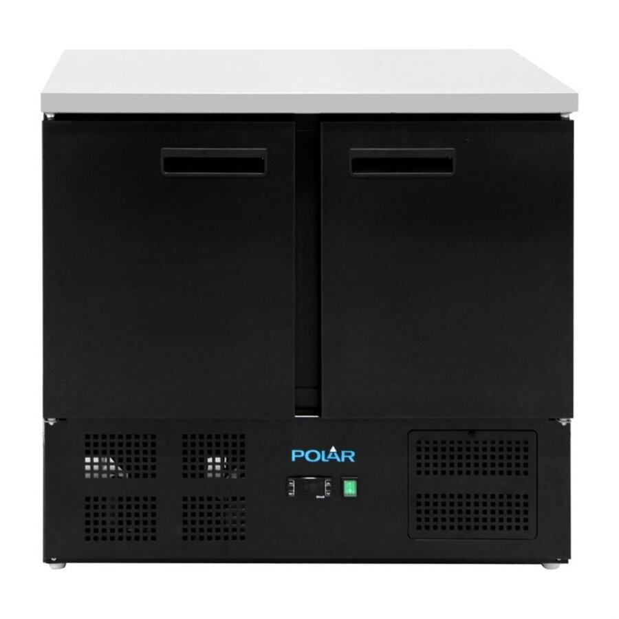 Établi réfrigéré avec porte 257 L | +2 °C à +8 °C | 87,5 (h) x 90,3 (l) x 70 (p) cm