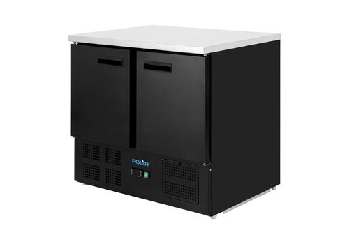 HorecaTraders Door Refrigerated Workbench 257L | +2°C to +8°C | 87.5(h) x 90.3(w) x 70(d)cm 