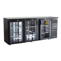 Bar réfrigéré 3 portes 355 L | 0 °C à +10 °C | 6 clayettes | 86 x 200,2 x 53,5 cm