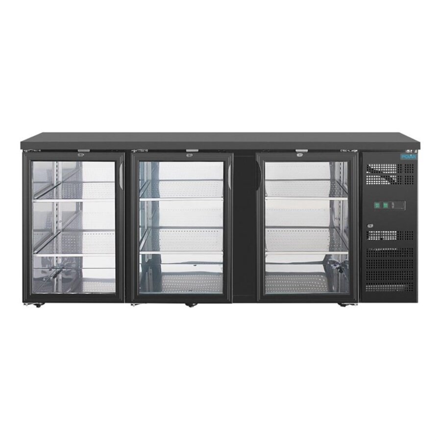 3-Deurs Barkoeling 355L | 0°C tot +10°C | 6 Schappen | 86x200,2x53,5cm