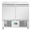 HorecaTraders Belüftete Saladette mit 2 Türen, 257 l | +2 °C bis +8 °C | GN 1/1
