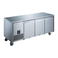 Three-door refrigerated workbench 420 L | 85(h) x 188.5(w) x 66(d)cm | -2°C to +4°C