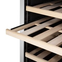 Dual zone wine cooler | 450 L | +5°C to +20°C | Stainless steel | 172 bottles