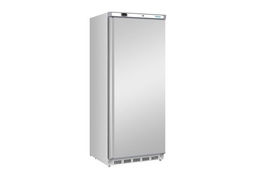  HorecaTraders Upright refrigerator 600 L | Stainless steel | +2°C to +5°C | 189.5x77.7x74.5 cm 