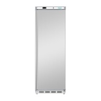 Réfrigérateur vertical 400 L | Inox | +2 °C à +5 °C | 185 x 60 x 60 cm | 4 clayettes | A