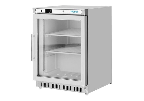  HorecaTraders Freezer 129 L | Stainless steel | -18°C to -22°C | 2 shelves | 220–240V 