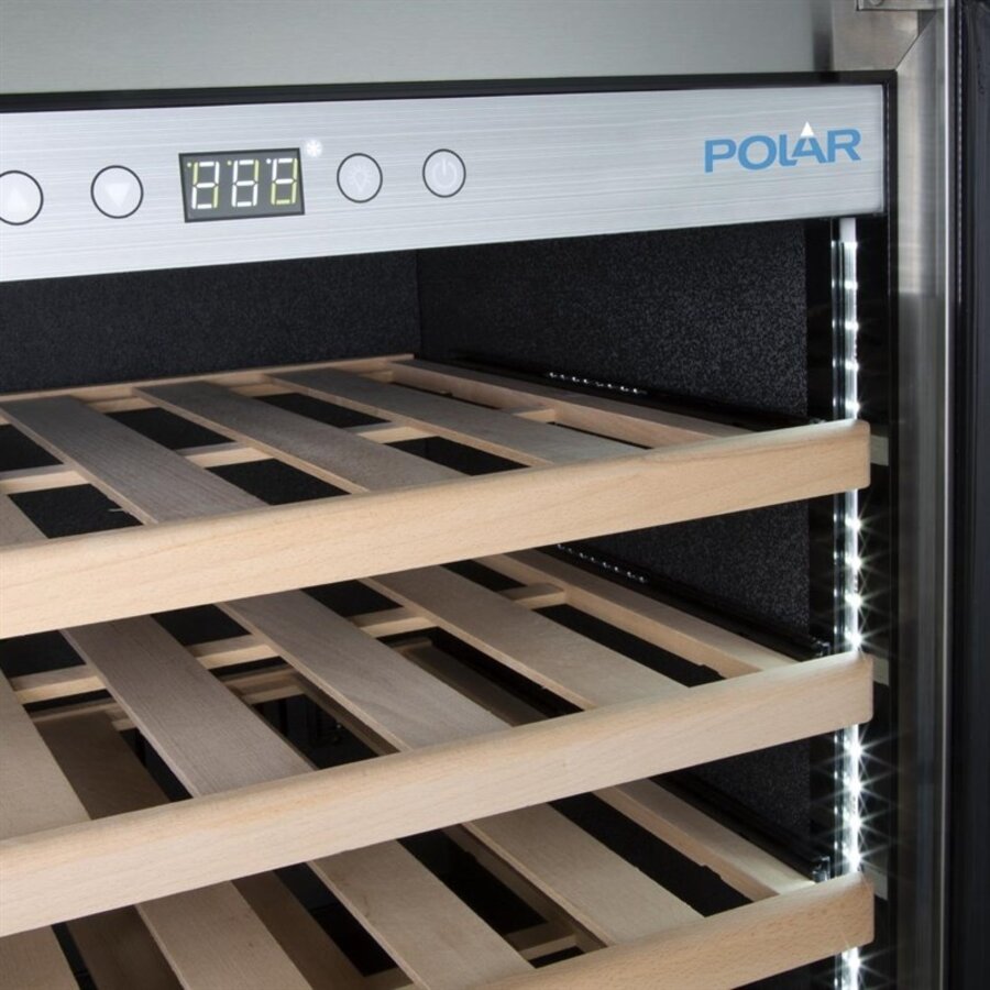 Unterbau-Weinkühlschrank | Edelstahl | 47 Flaschen | 150 W | 59 x 58 x 82 cm