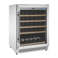 Weinkühler | Edelstahl | 51 Flaschen | 150W | 59x58x82cm