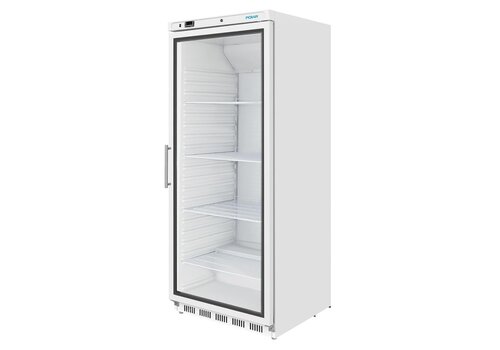  HorecaTraders display refrigerator 600L | +2°C to +8°C | 189.5x77.7x73.5cm | label A 