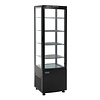 HorecaTraders Réfrigérateur 235 L | Plastique et verre | 0–12 °C | 169 x 51,5 x 48,5 cm | LED