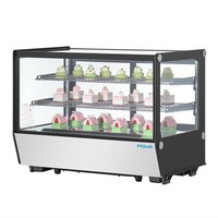 Display refrigerator 160 L | Stainless steel | 0–12 °C | 88x56.8x68.6 cm | LED