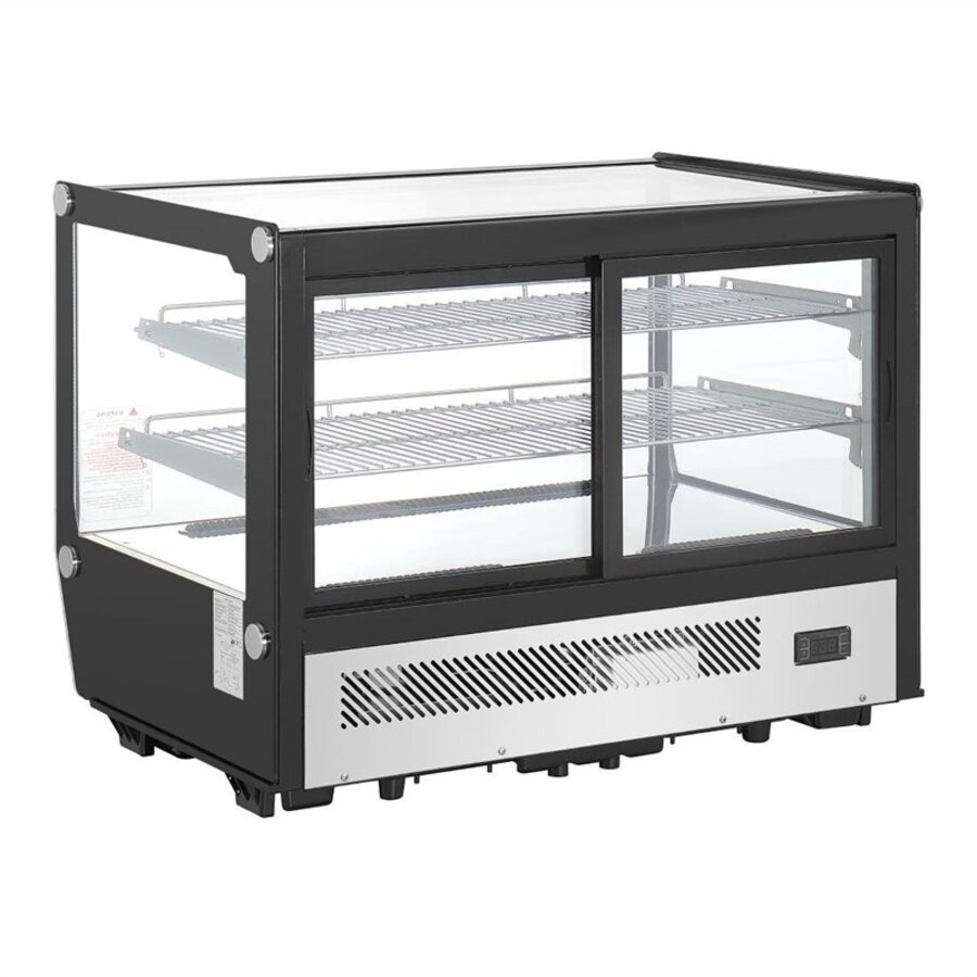 Display refrigerator 160 L | Stainless steel | 0–12 °C | 88x56.8x68.6 cm | LED