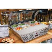 Tischkühlschrank 67 L | Edelstahl | 0–12 °C | 76,7 x 61,2 x 32,8 cm