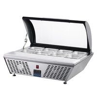 Tischkühlschrank 67 L | Edelstahl | 0–12 °C | 76,7 x 61,2 x 32,8 cm