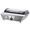 HorecaTraders Tischkühlschrank 67 L | Edelstahl | 0–12 °C | 76,7 x 61,2 x 32,8 cm