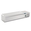 Countertop prep refrigerator 5x GN 1/4 | Stainless steel | 2–8 °C | 27x120x34 cm