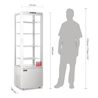 Energy-efficient refrigerator 235 L | 0–12 °C | 169x52x49 cm | A label