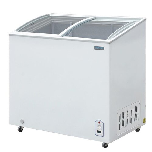  Polar Gefriervitrine 200 L | Stahl | -24°C bis -18°C | 92x95x55 cm 