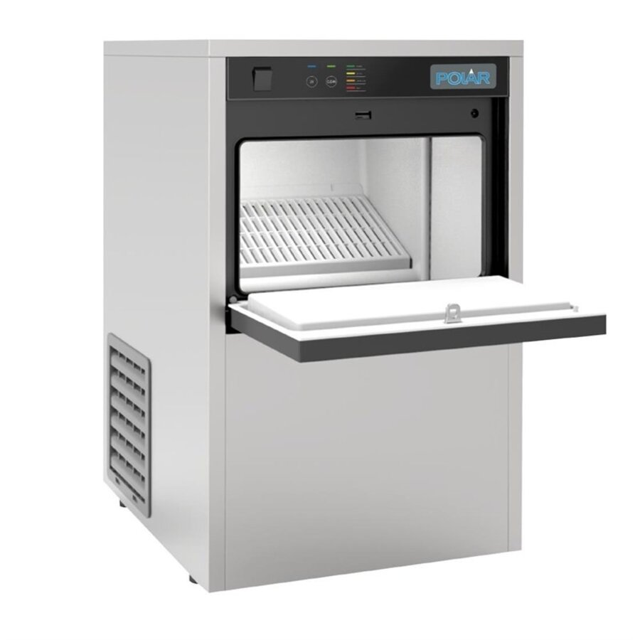 Table-top ice cream machine | Stainless steel | With UVC | 20kg | 38x47x59cm