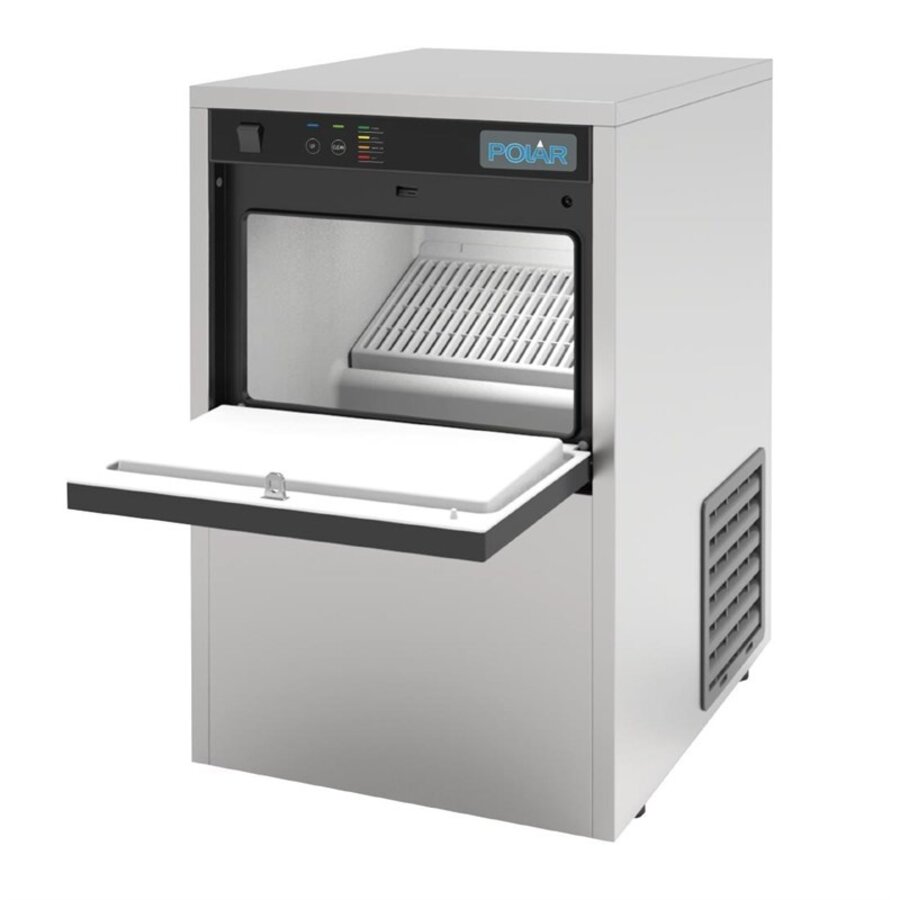 Table-top ice cream machine | Stainless steel | With UVC | 20kg | 38x47x59cm