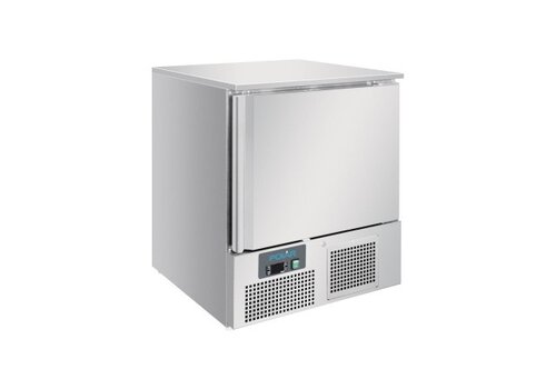 HorecaTraders Polar Low-Profile-Gefrierschrank | 140L | Edelstahl | 82,9x68x70cm 