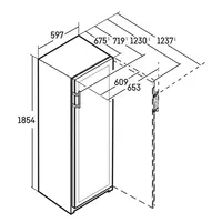 Wijnklimaatkast | Zwart | 2 Zones | 597x675x1854(h)mm
