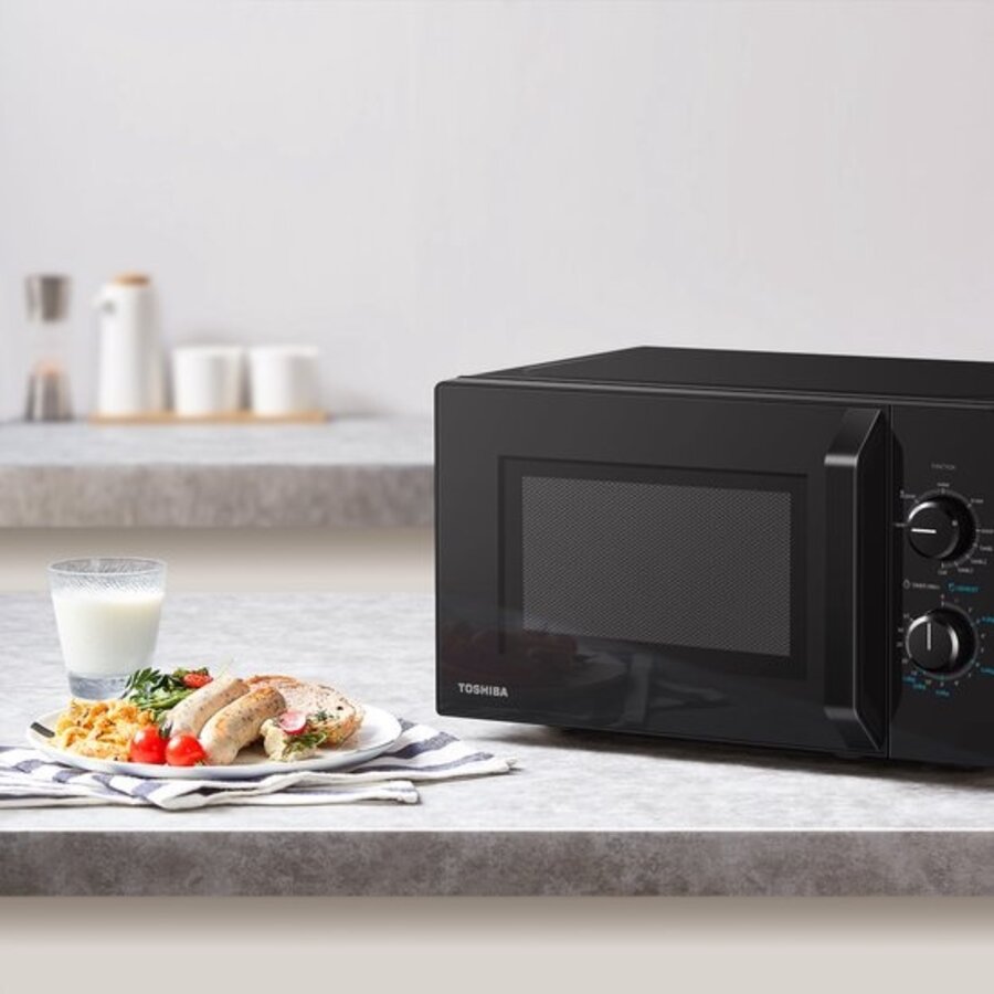 Toshiba MW2-MG20PF(BK) | Micro-ondes semi-professionnel | Garantie 10 ans | 20 litres | Noir