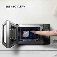 Toshiba MW2-MM20PF(BK) | semi-professional solo microwave | 10-year warranty | 20 liters | Black
