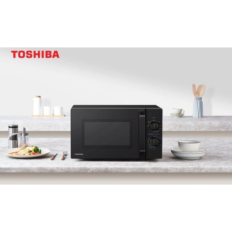 Toshiba MW2-MM20PF(BK) | Micro-ondes solo semi-professionnel | Garantie 10 ans | 20 litres | Noir