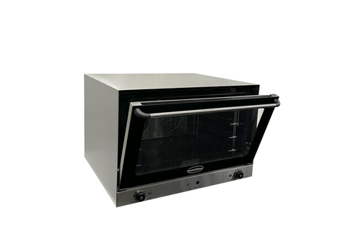  HorecaTraders Four à convection Cube | 4 plaques de cuisson | Inox | Électrique | 83 x 76 x 57 cm 