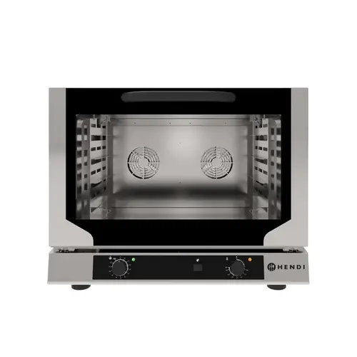  HorecaTraders Four à convection avec contrôle d'humidité | 4 x 600 x 400 | Acier inoxydable | Économe en énergie | 78 x 75 x 63 cm 
