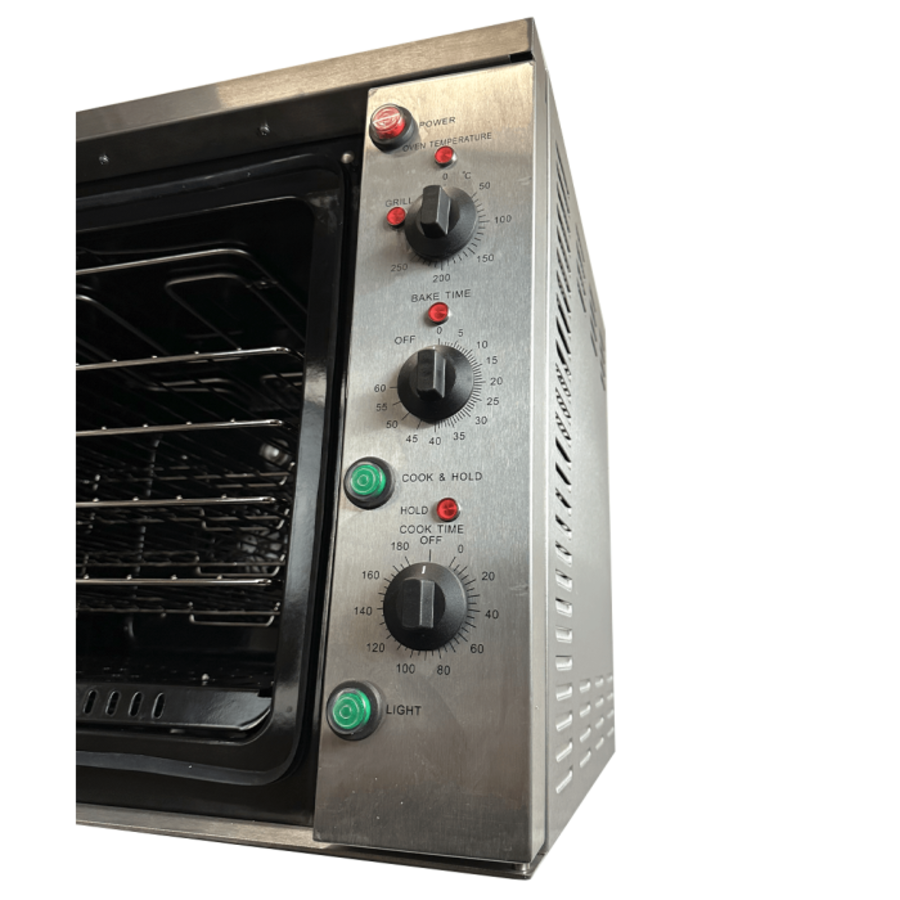 Four à convection Cube | Acier inoxydable | 4 grilles | 69 x 67 x 58 cm