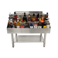 Cocktailbar-Station 900 | Edelstahl | 54,5 kg | 90 x 74 x 90 cm