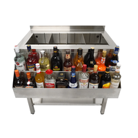Station de bar à cocktails 900 | Acier inoxydable | 54,5 kg | 90 x 74 x 90 cm
