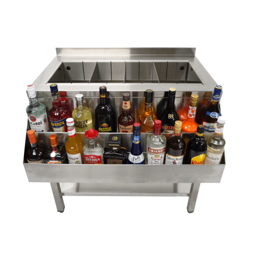 Cocktail Bar Station 900 | Stainless steel | 54.5kg | 90x74x90cm