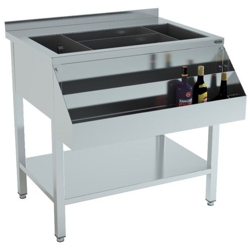  HorecaTraders Cocktail Bar Station 900 | RVS | 54,5kg | 90x74x90cm 