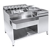 HorecaTraders Cocktail Bar Station | 80kg | Glazenspoeler | Speedrail | 134x70x87cm