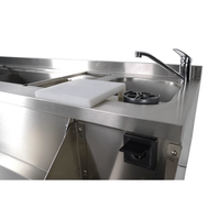 Refrigerated workbench with cocktail bar station | Stainless steel | Digital | 120x76x100cm