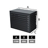 Boîtier de climatisation et de pompe à chaleur moyen RAL7024 Gris graphite