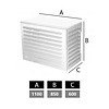 Climaconnect Boîtier de climatisation et de pompe à chaleur moyen RAL9010 Blanc