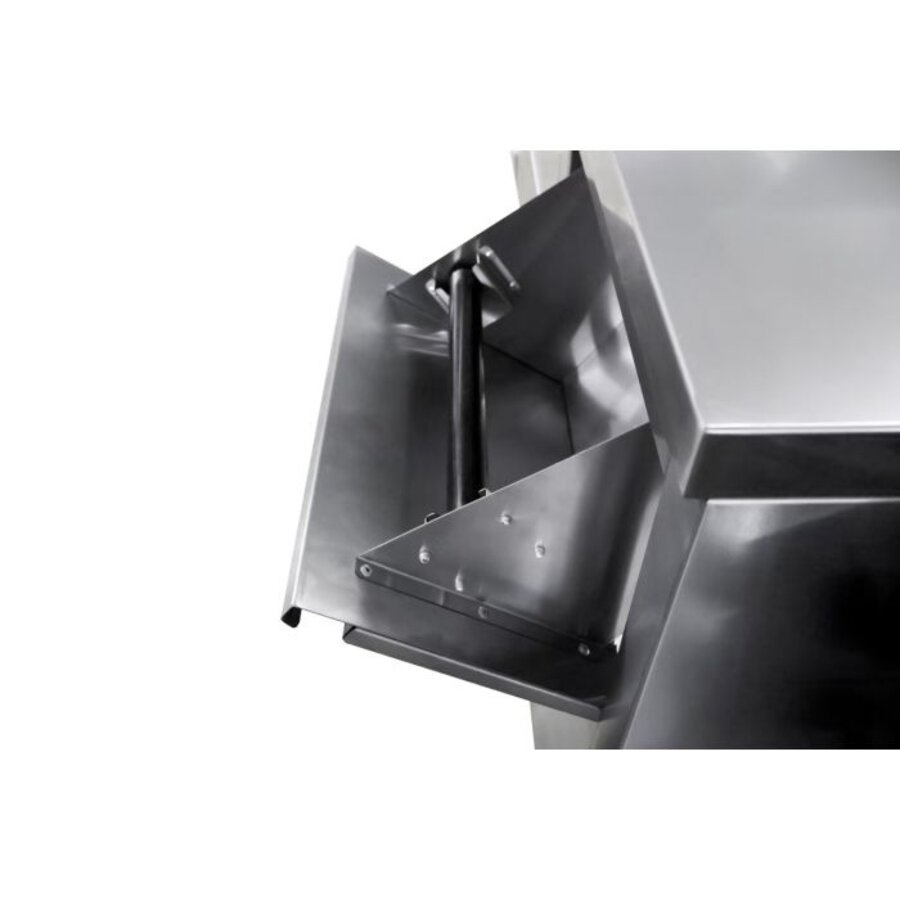 Stainless steel coffee work table – 1250 x 600 x 1150 mm