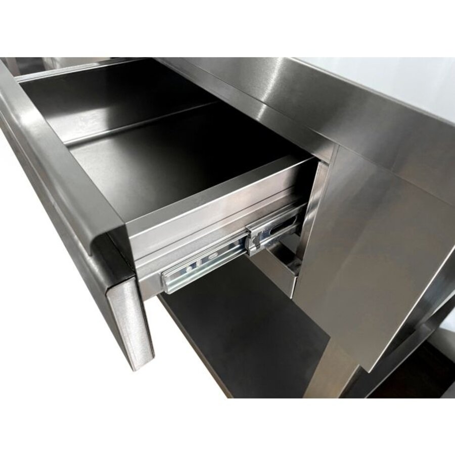 Table basse en acier inoxydable – 1000 x 600 x 1150 mm