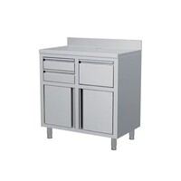 Stainless steel coffee work table – 1000 x 600 x 1150 mm