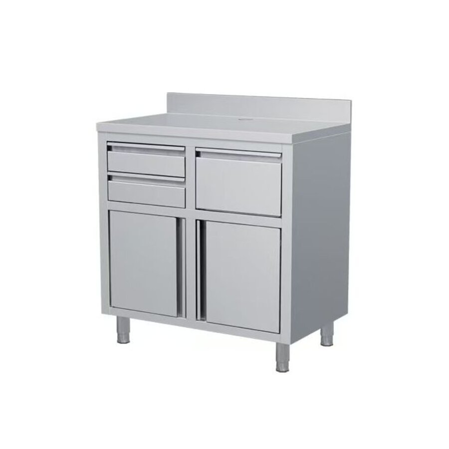RVS Koffiewerktafel – 1000 x 600 x 1150 mm