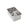 HorecaTraders Stainless steel bain-marie, GN 1/1 | with 2' drain opening | 54x34cm