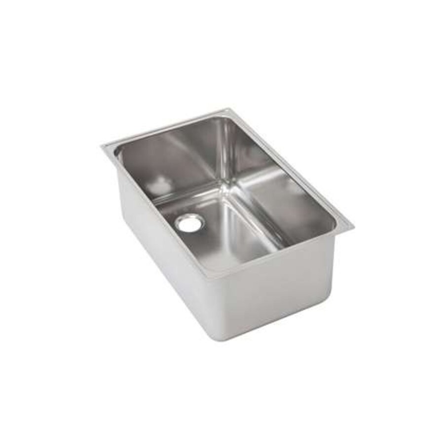 RVS bain-marie bak | GN 1/1 | RVS | 547x344x230 mm | met afvoer 2"