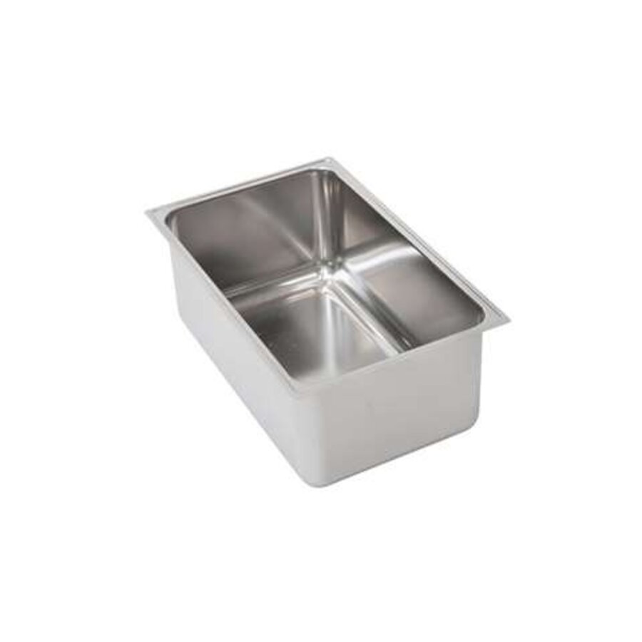 Stainless steel bain-marie, GN 1/1 | No drain hole, 2' | 54x34cm